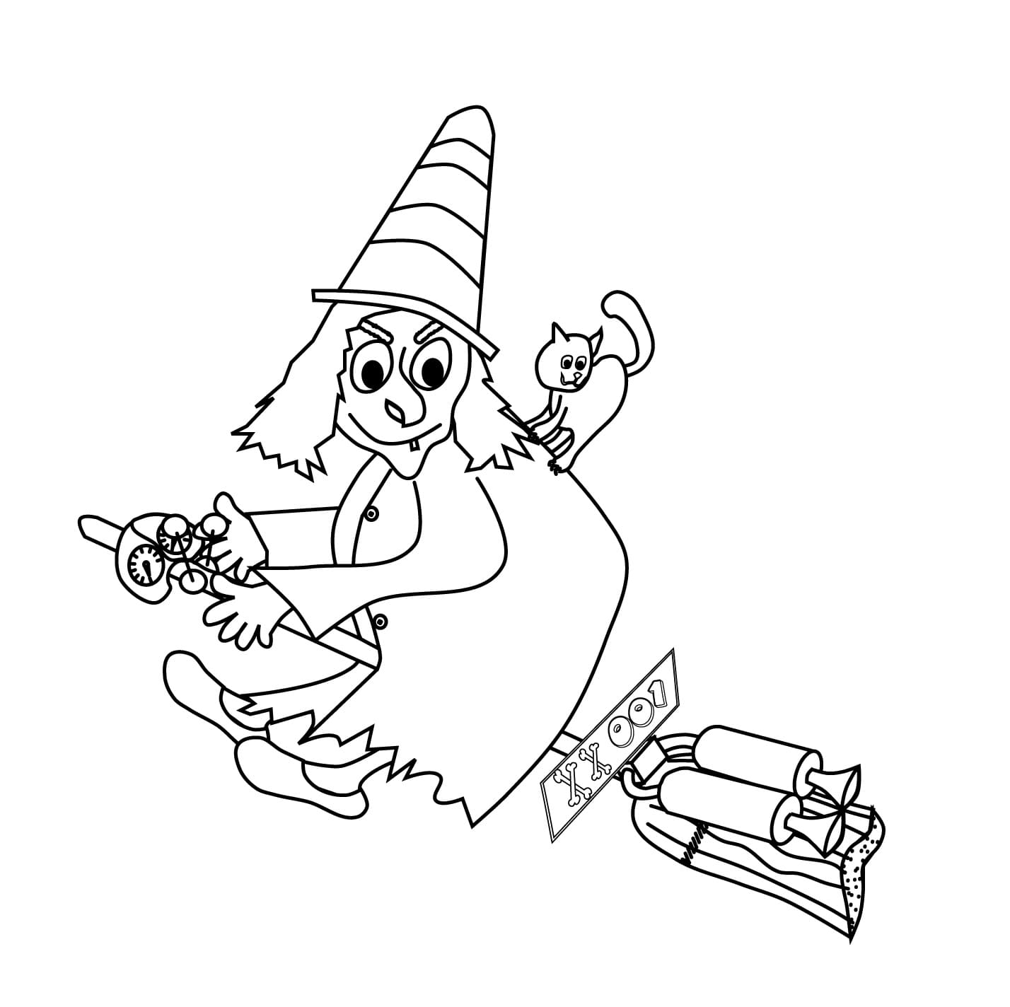 Bild von Zauberer lustig