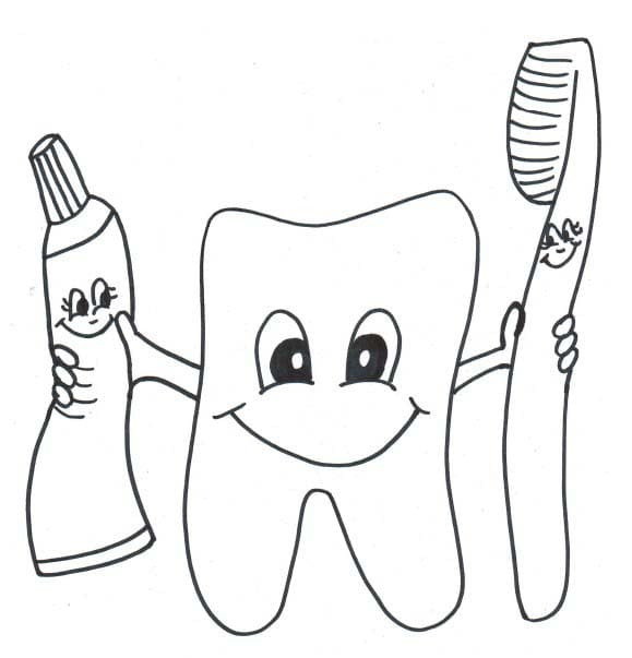 Bild Zähne, Zahnpflege und Zahnfee kostenlos druckbar