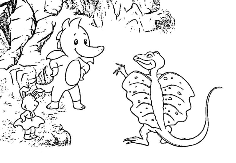 Tabaluga zum Ausdrucken für Kinder