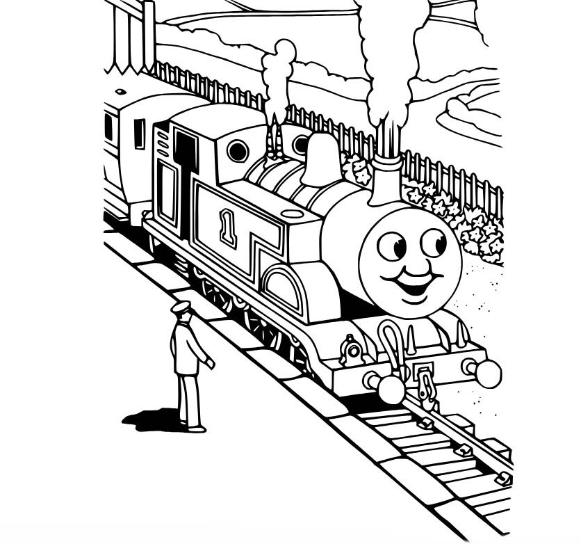 Thomas die kleine Lokomotive druckbar einfach