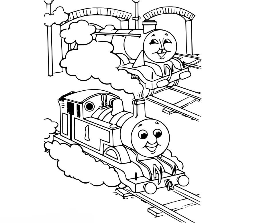 Thomas die kleine Lokomotive druckbar schlicht