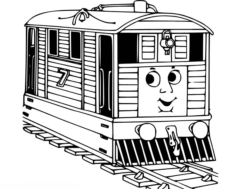 Thomas die kleine Lokomotive Karikatur