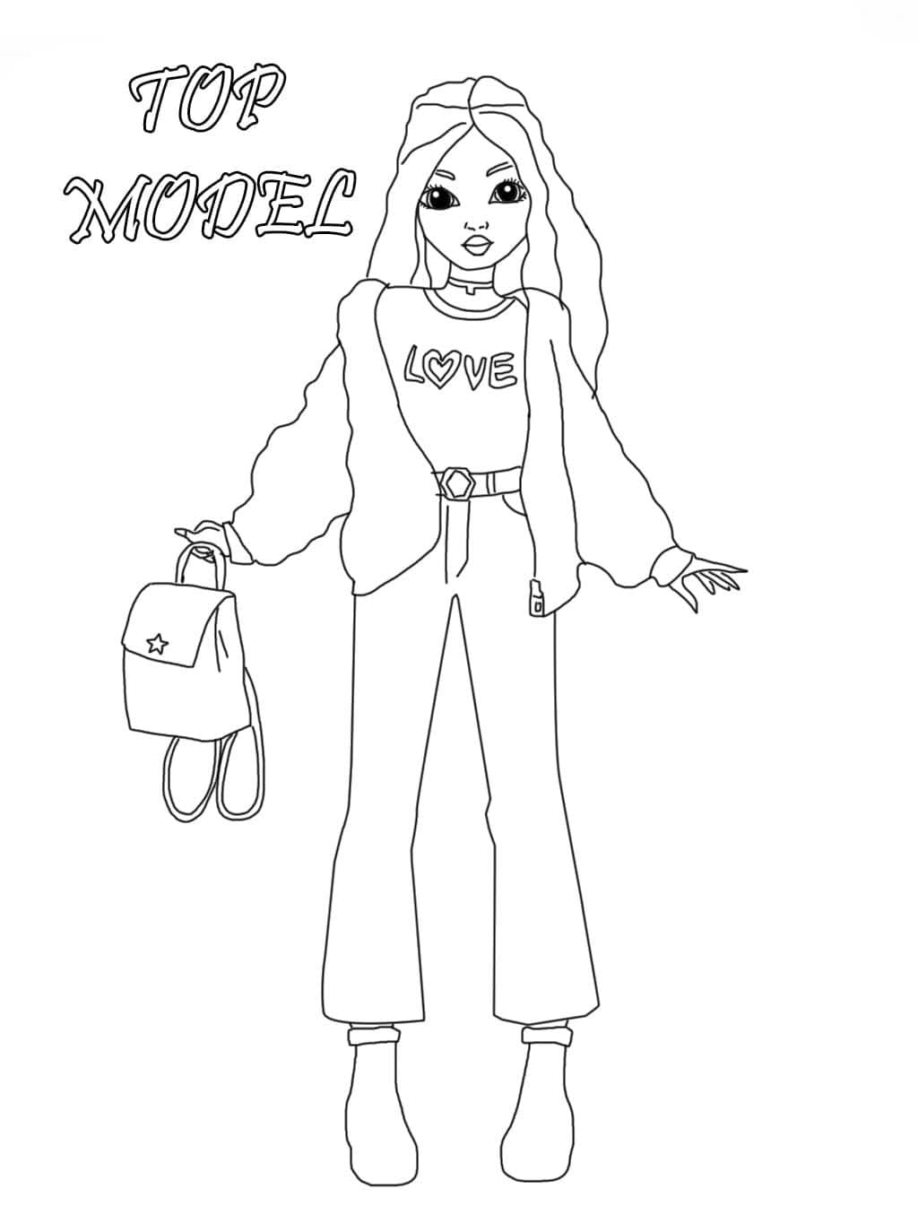 Topmodel zum Ausdrucken für Kinder