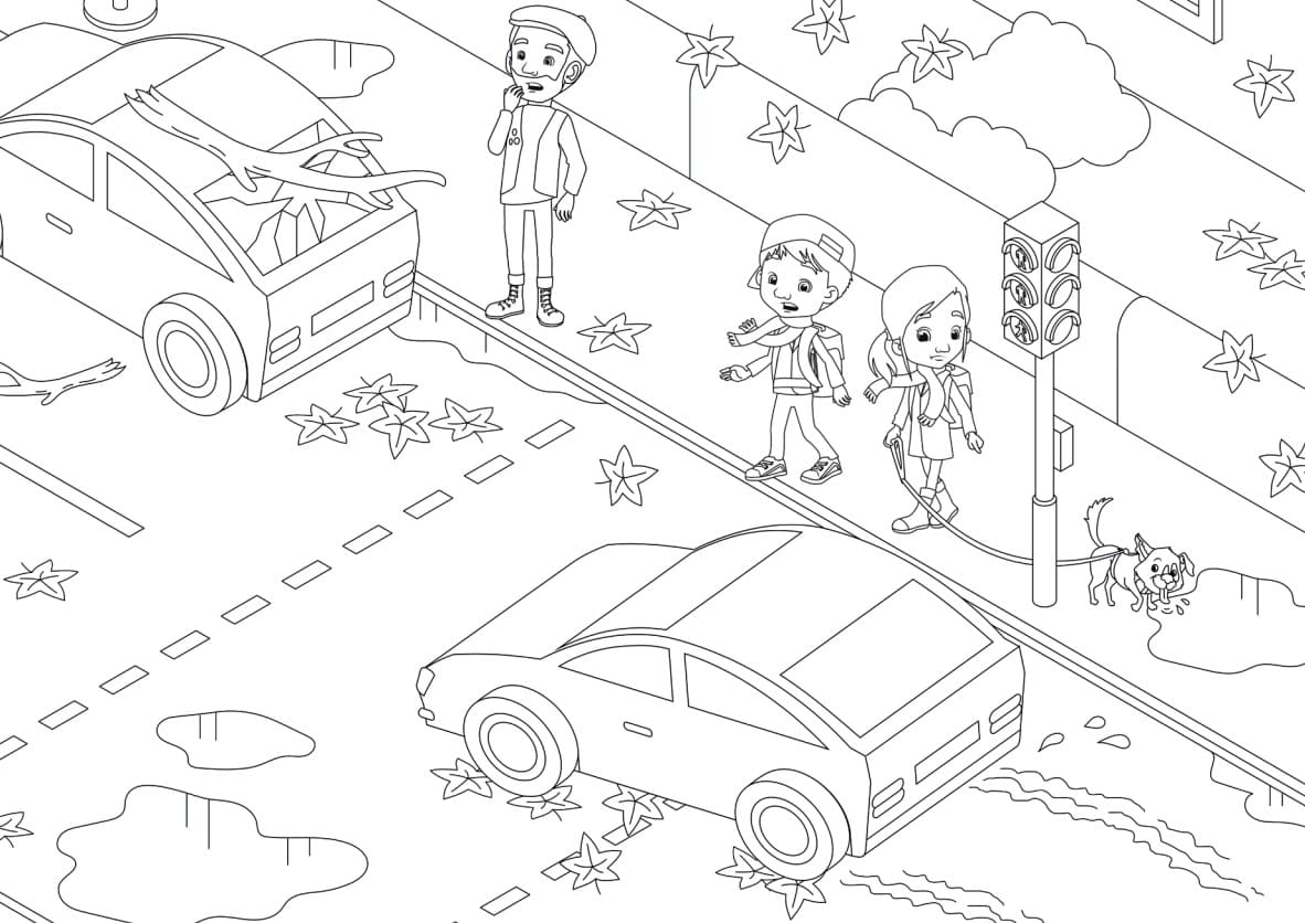 Verkehrserziehung zum Ausdrucken