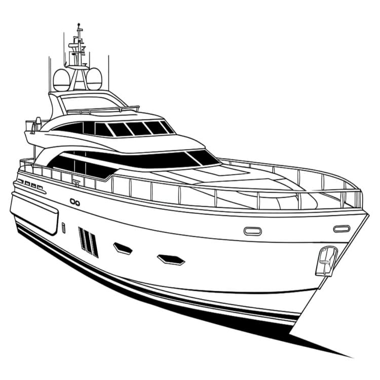 Yacht druckbar