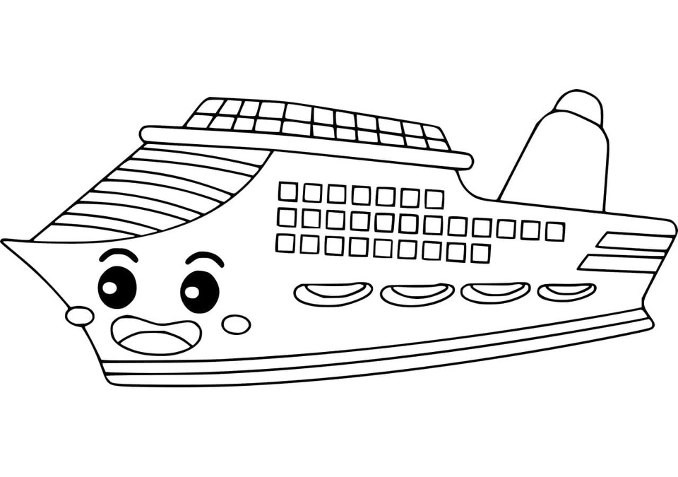 Yacht zum Ausdrucken für Kinder