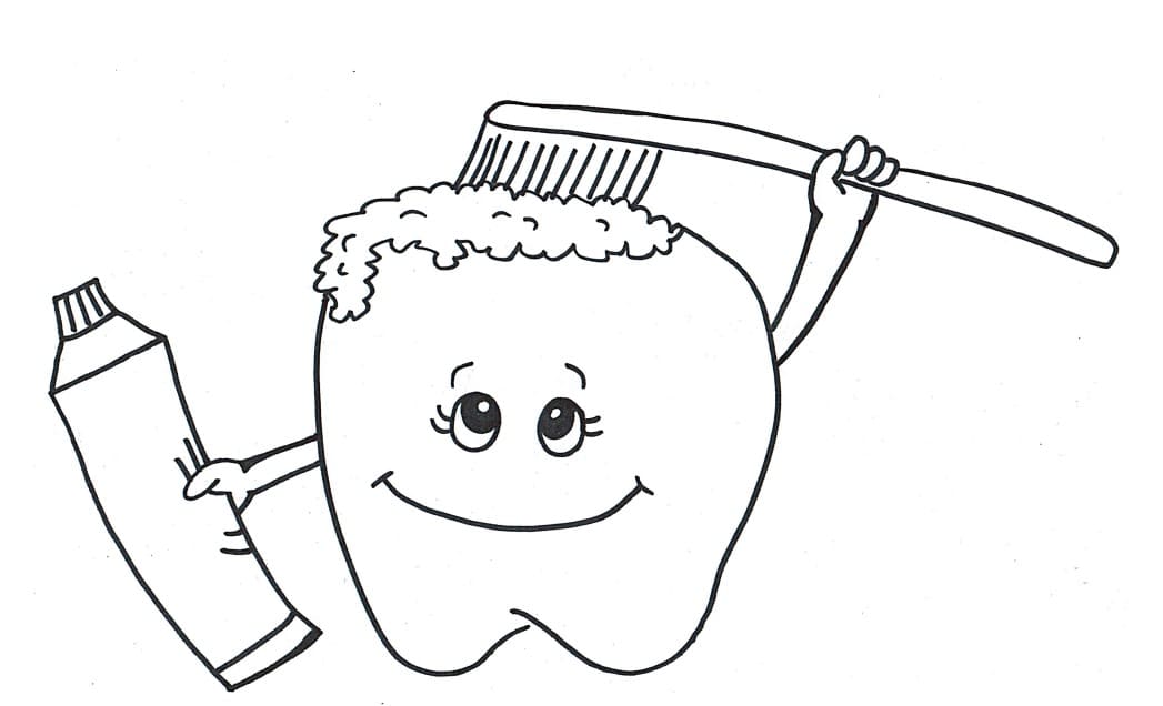 Zähne, Zahnpflege und Zahnfee Niedlich