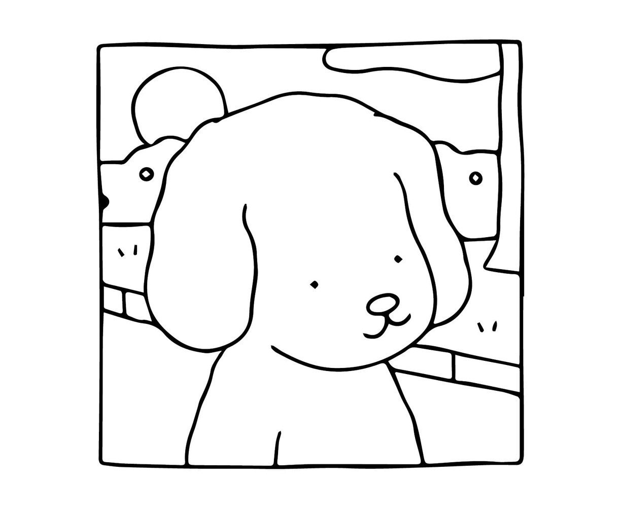 Zeichnen Bobbie Goods druckbar schlicht