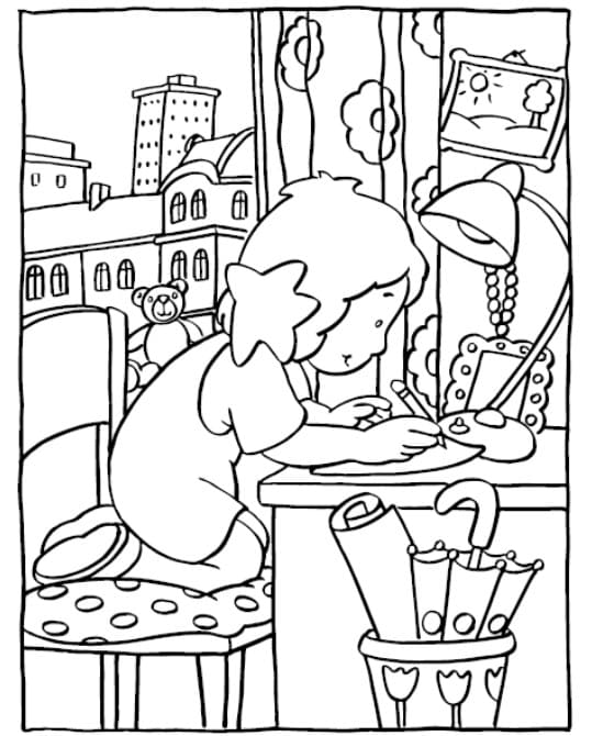 Zeichnen Lauras Stern druckbar