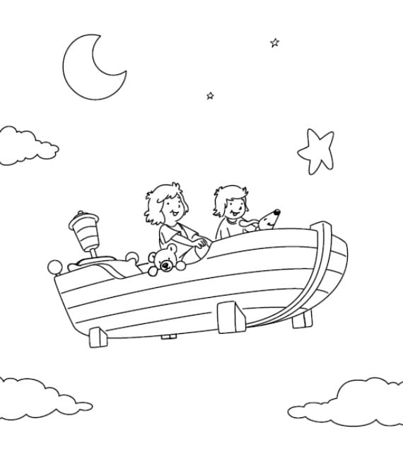 Zeichnen Lauras Stern kostenlos