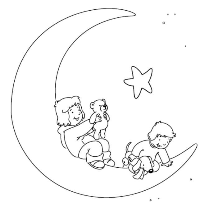 Zeichnen Lauras Stern kostenlos druckbar