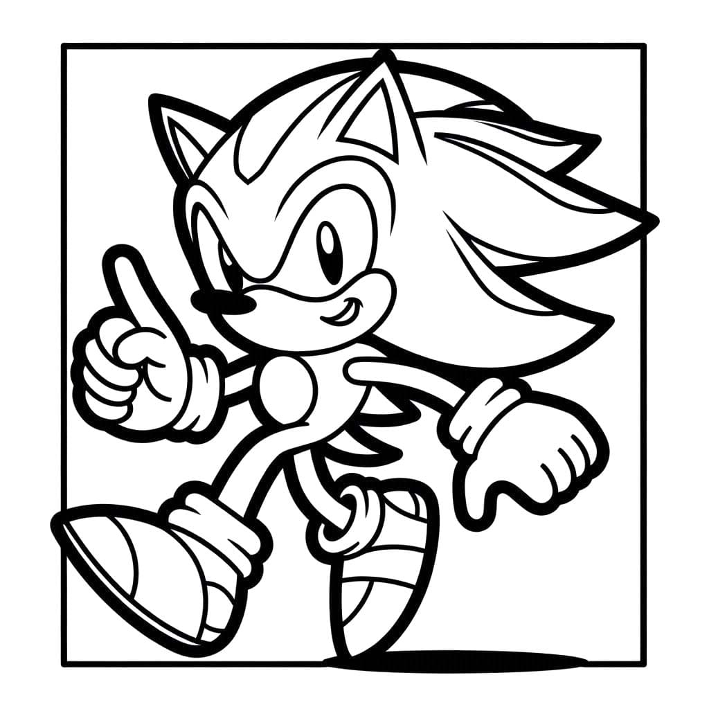 Zeichnen Shadow Sonic einfach