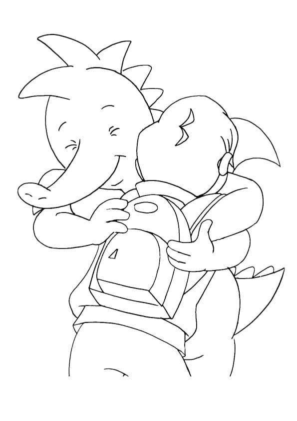 Zeichnen Tabaluga Basisch