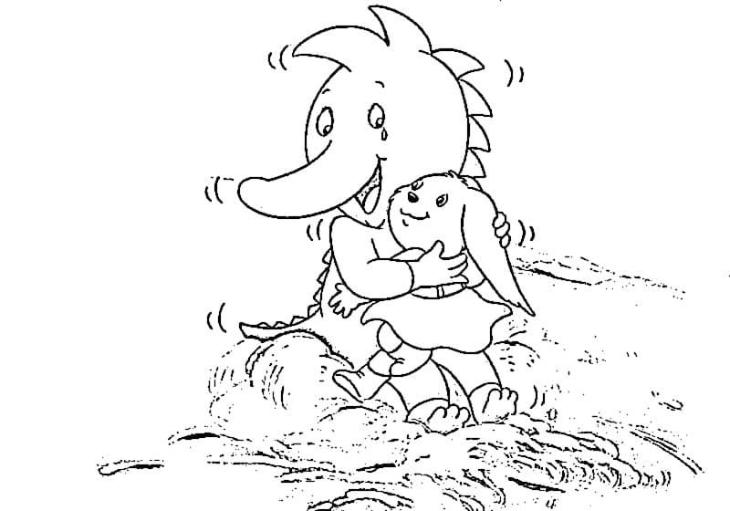 Zeichnen Tabaluga zum Ausdrucken