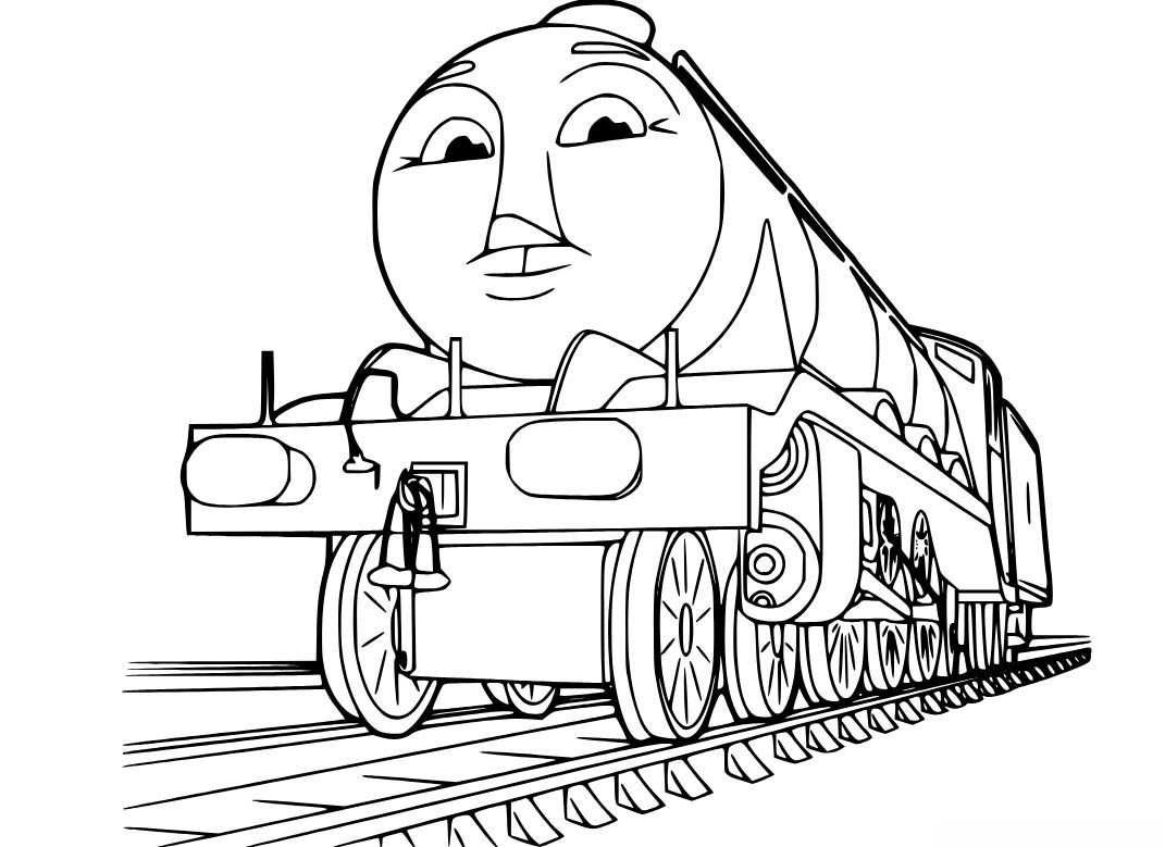 Zeichnen Thomas die kleine Lokomotive