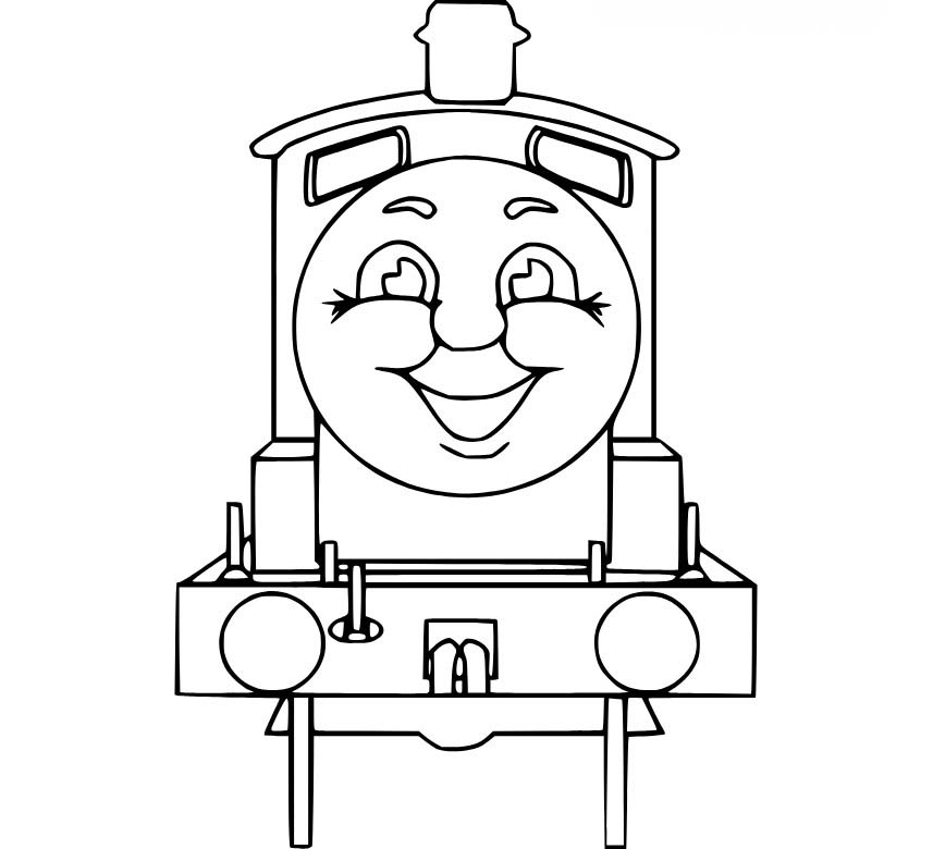 Zeichnen Thomas die kleine Lokomotive basisch