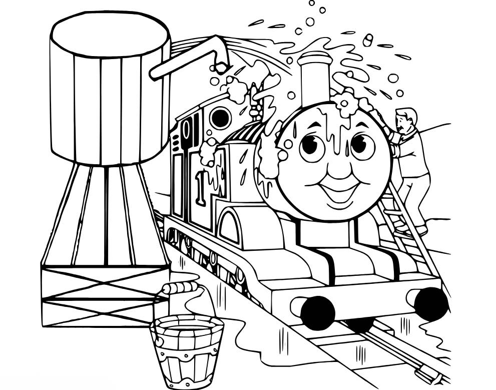 Zeichnen Thomas die kleine Lokomotive Niedlich