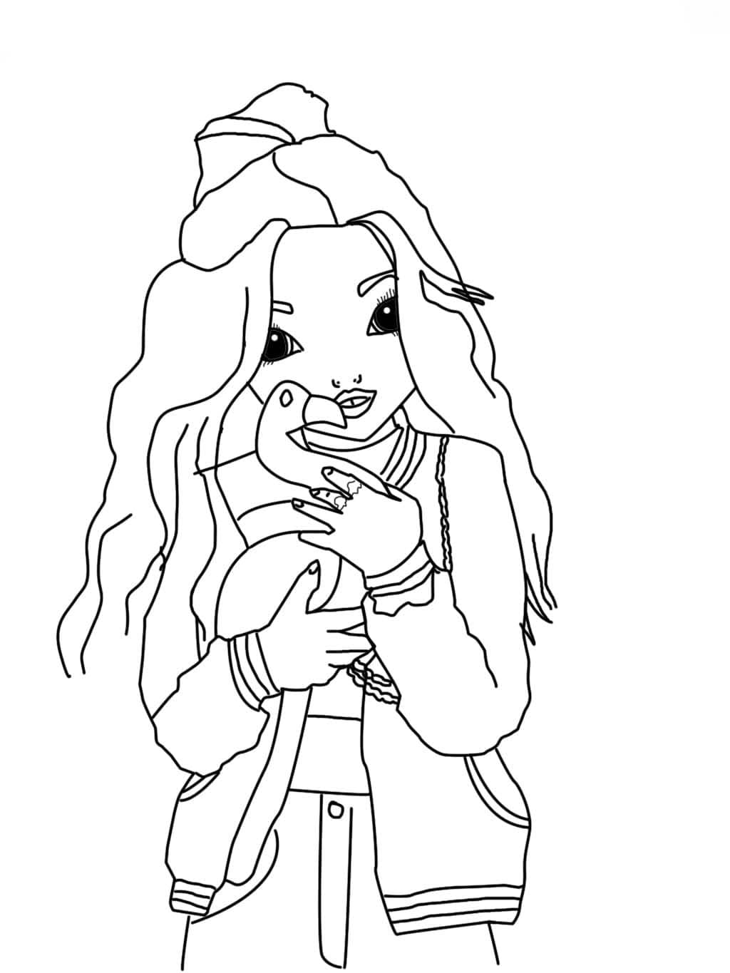 Zeichnen Topmodel bei Kindern