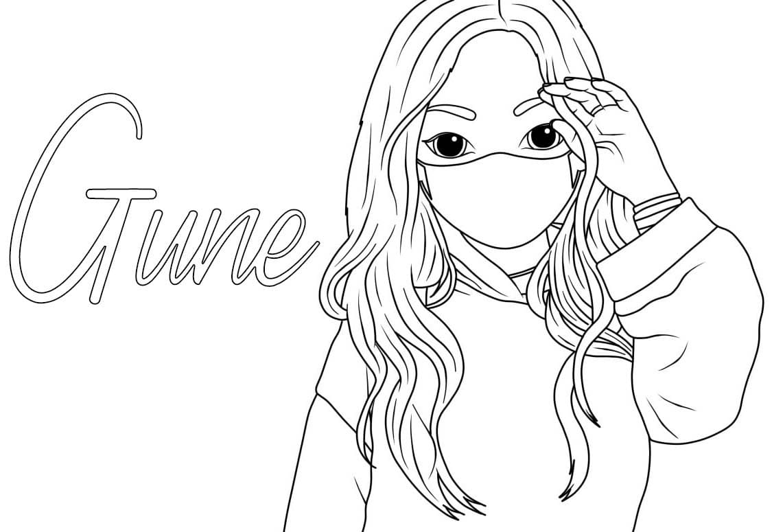 Zeichnen Topmodel kostenlos druckbar