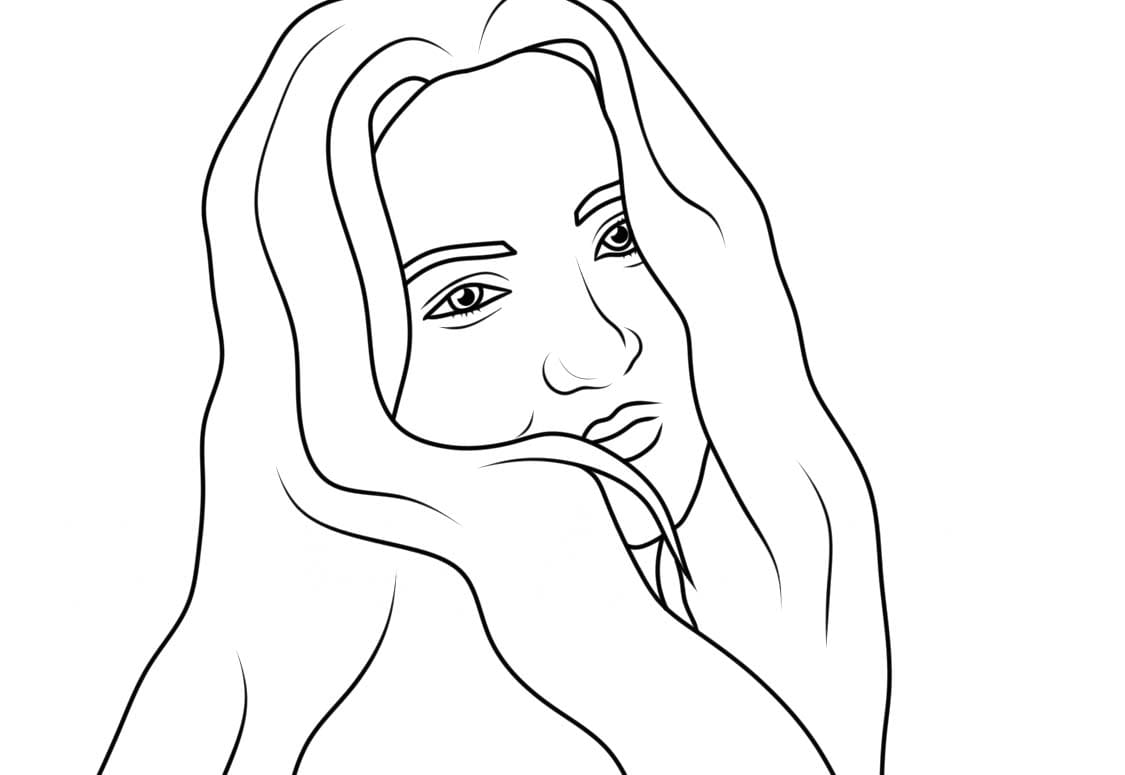 Zeichnen Topmodel zum Ausdrucken