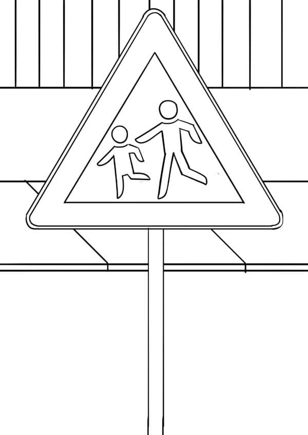 Zeichnen Verkehrserziehung für Kinder