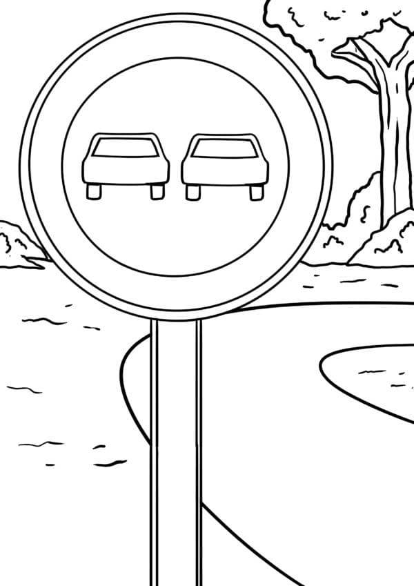 Zeichnen Verkehrserziehung zum Ausdrucken für Kinder