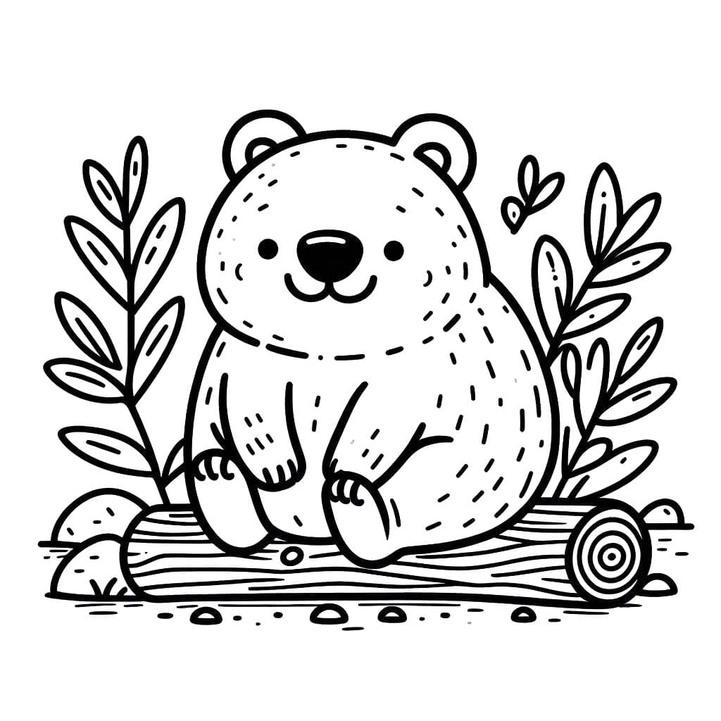 Zeichnen Wombat kostenlos