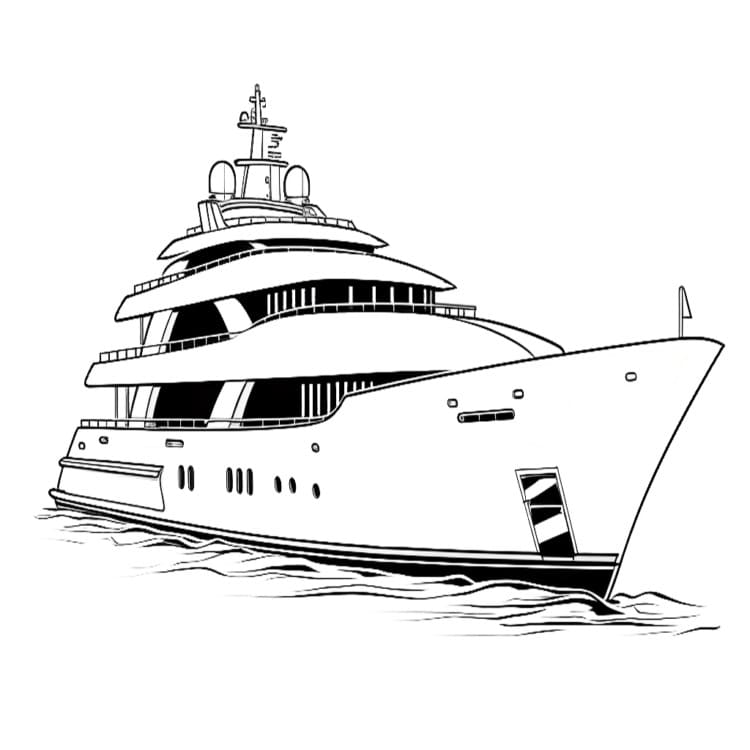 Zeichnen Yacht 3