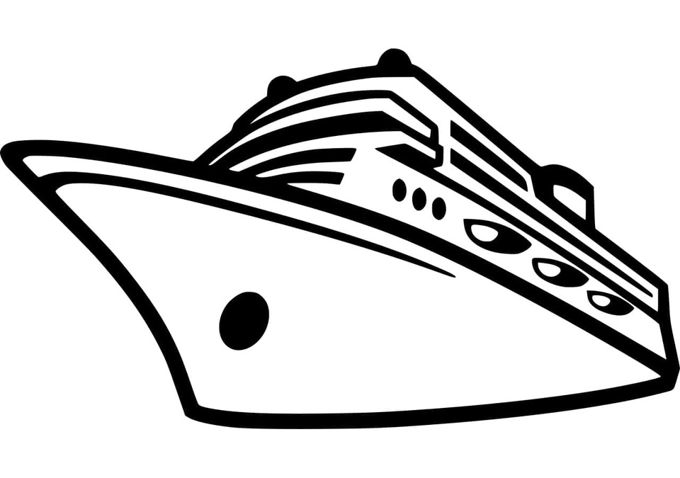 Zeichnen Yacht zum Ausdrucken