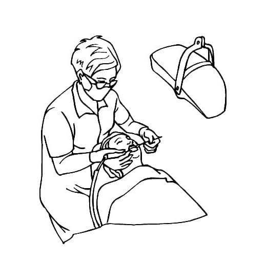 Zeichnen Zähne, Zahnpflege und Zahnfee druckbar