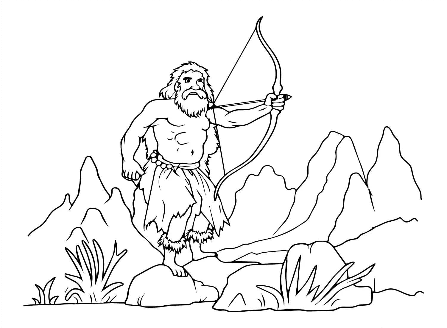 Bild Steinzeit druckbar