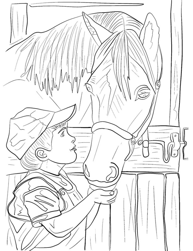 Kostenlos druckbar Reiterhof