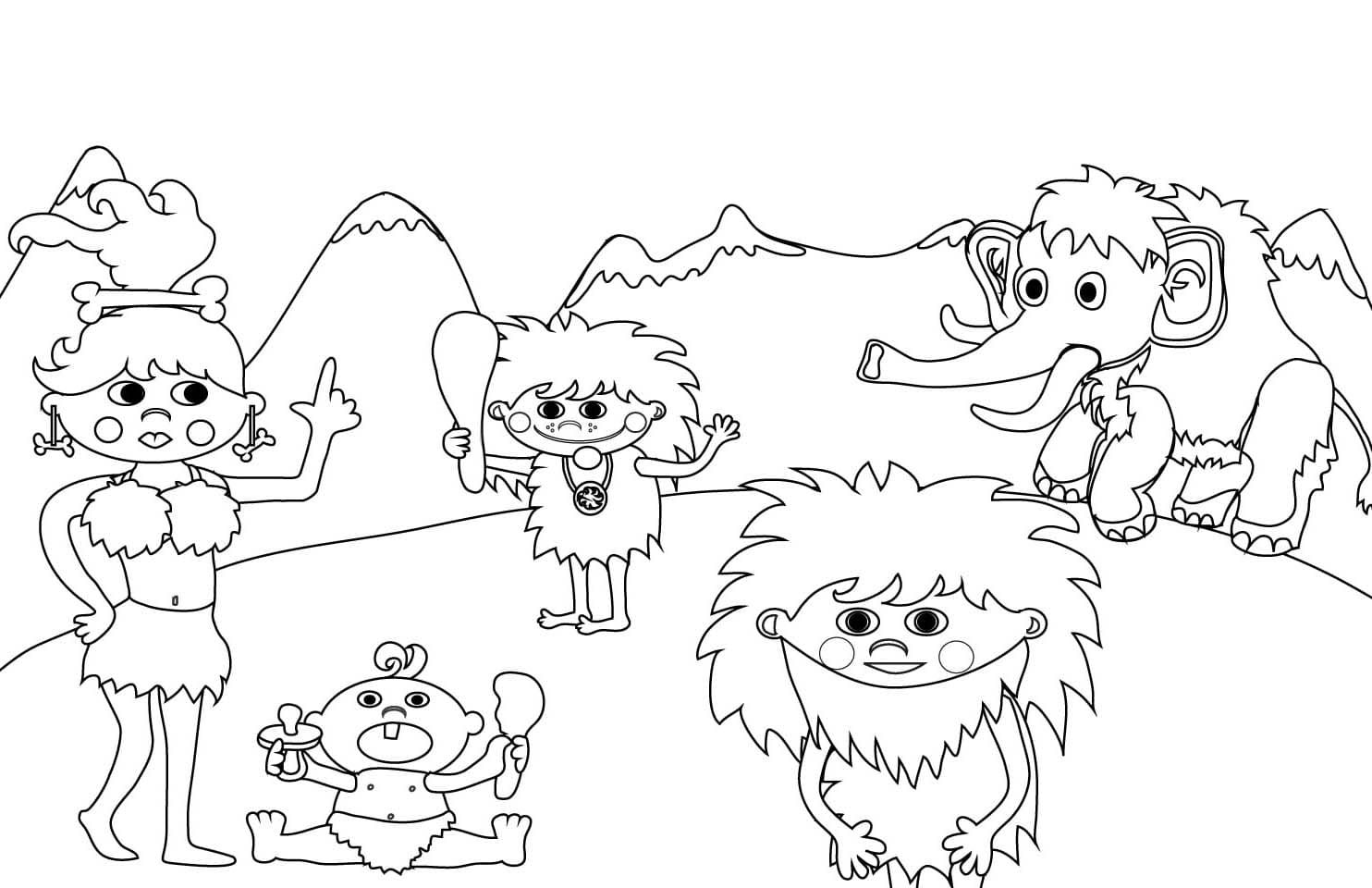 Kostenlos druckbar Steinzeit