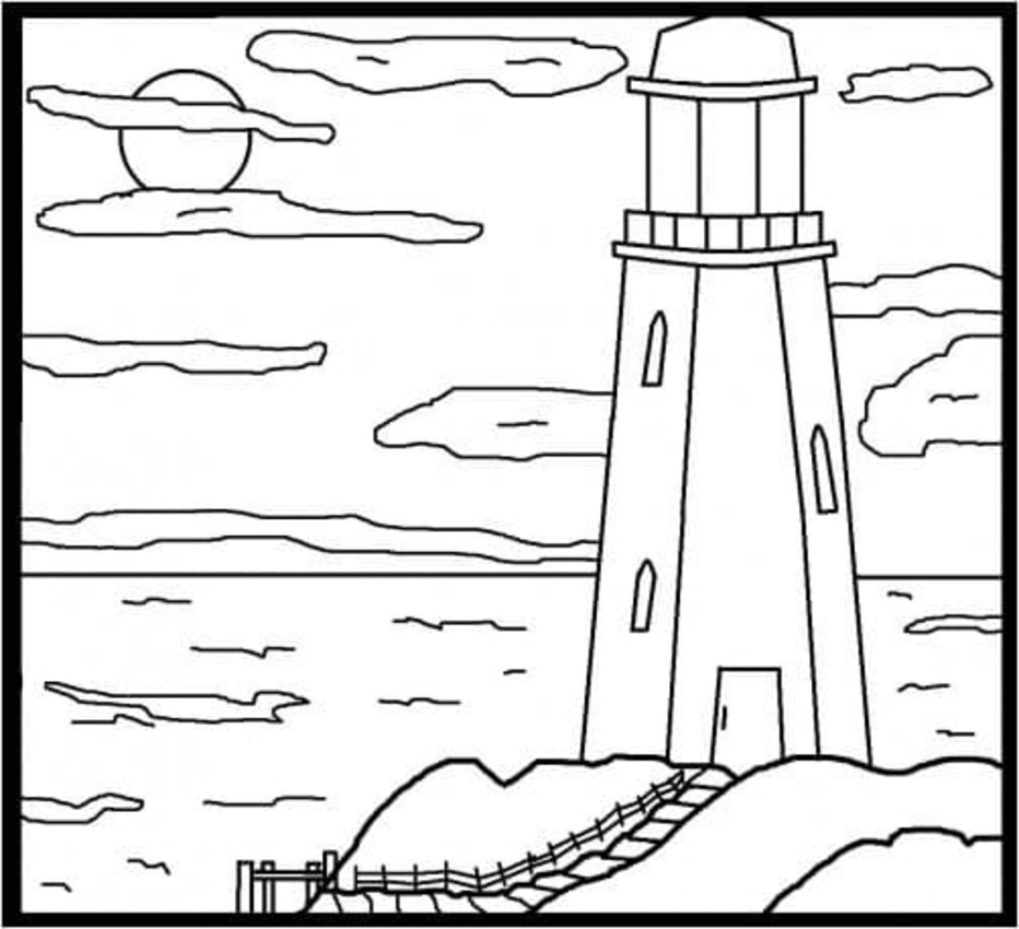 Leuchtturm druckbar bei Kindern