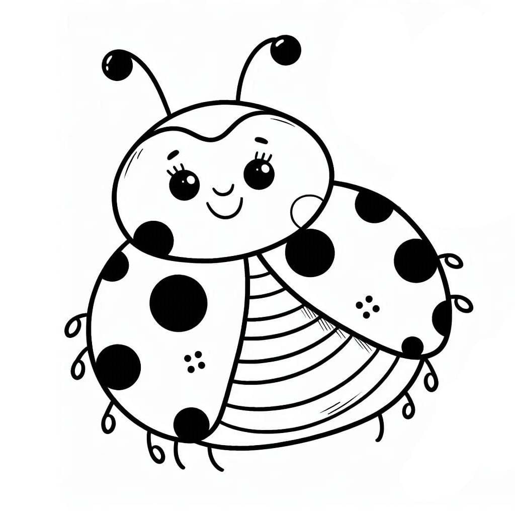 Marienkäfer druckbare schlicht
