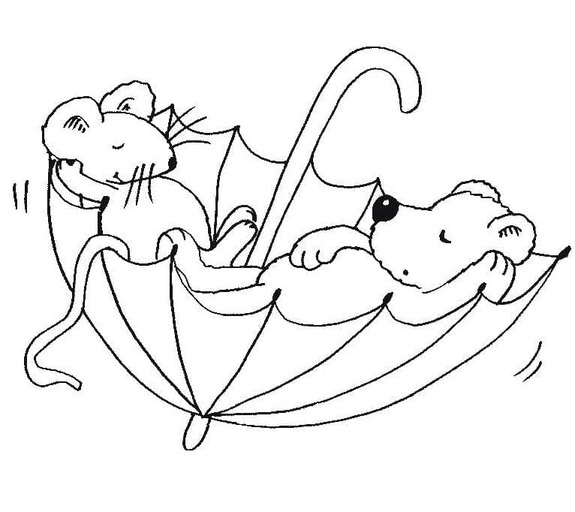 Maus zum Ausdrucken für Kinder