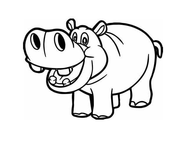 Nilpferd kostenlos druckbare basisch