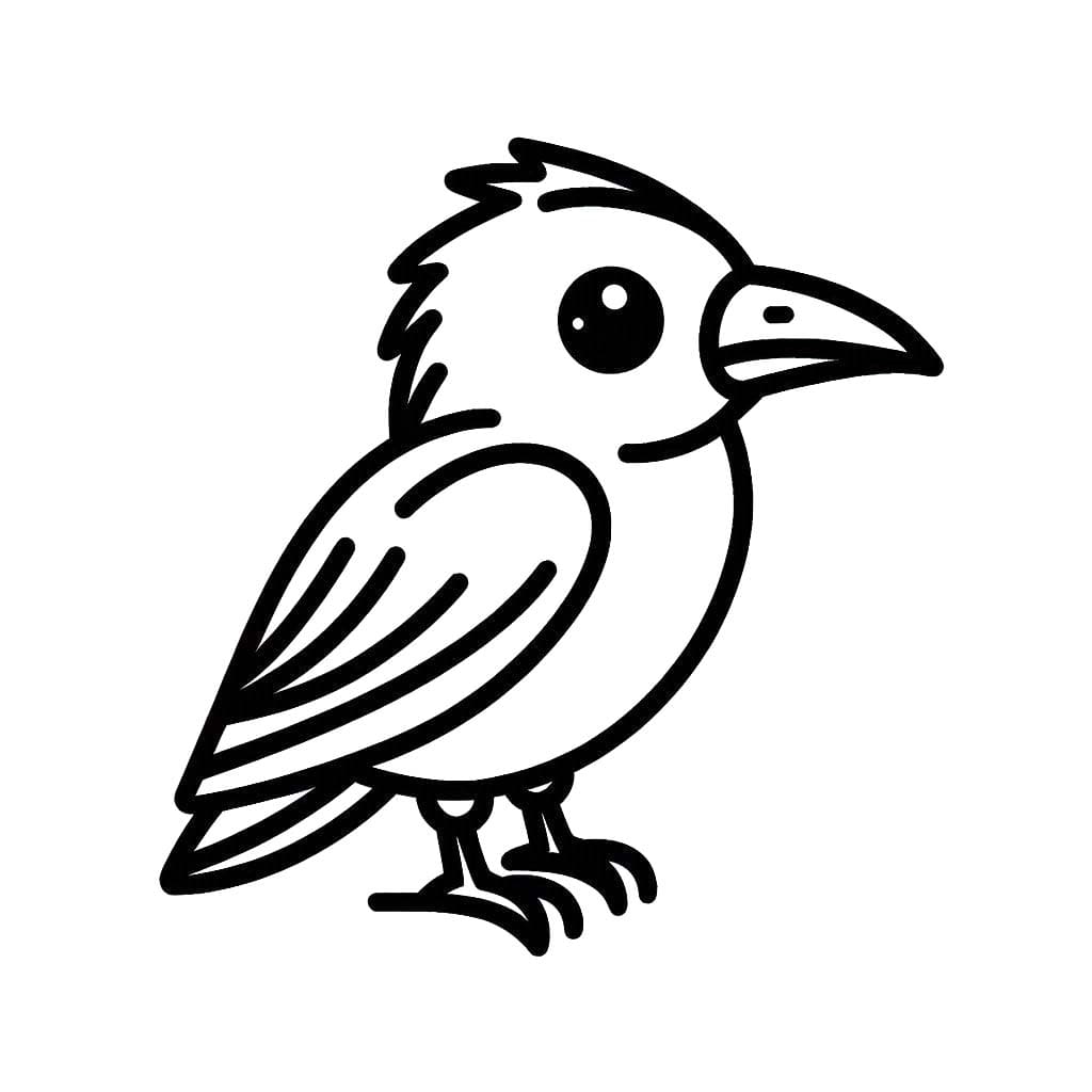 Rabe druckbare einfach