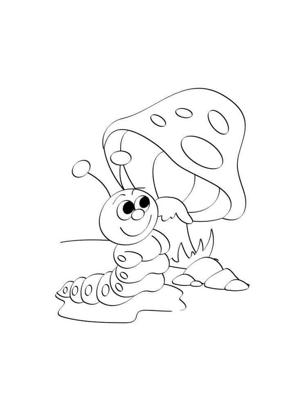 Raupe kostenlos druckbar