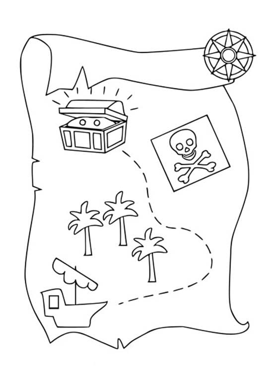 Schatzkarte kostenlos bei Kindern