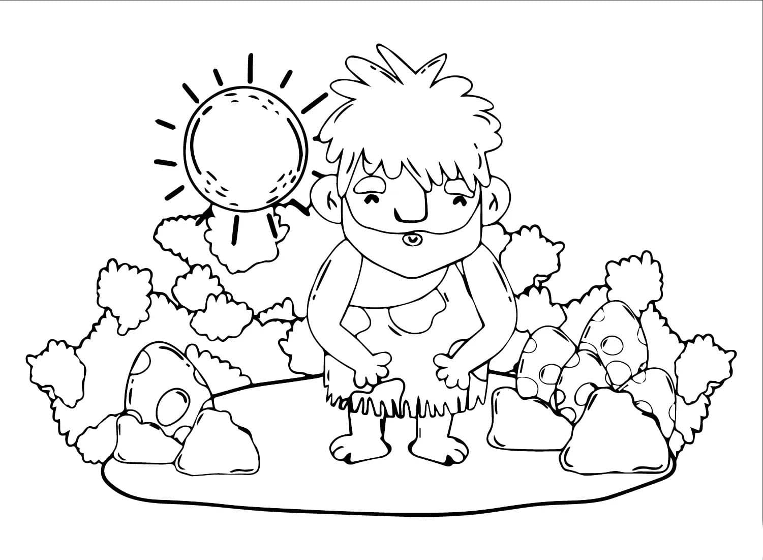 Skizzieren Steinzeit