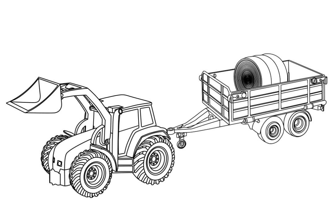 Traktor mit Anhänger für Kinder