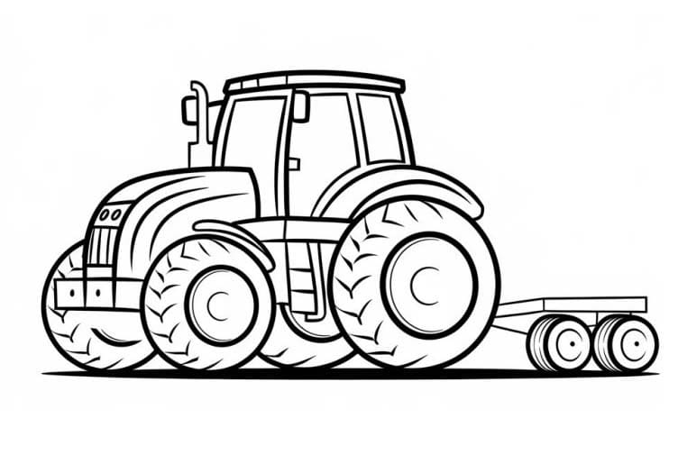 Traktor mit Anhänger kostenlos einfach