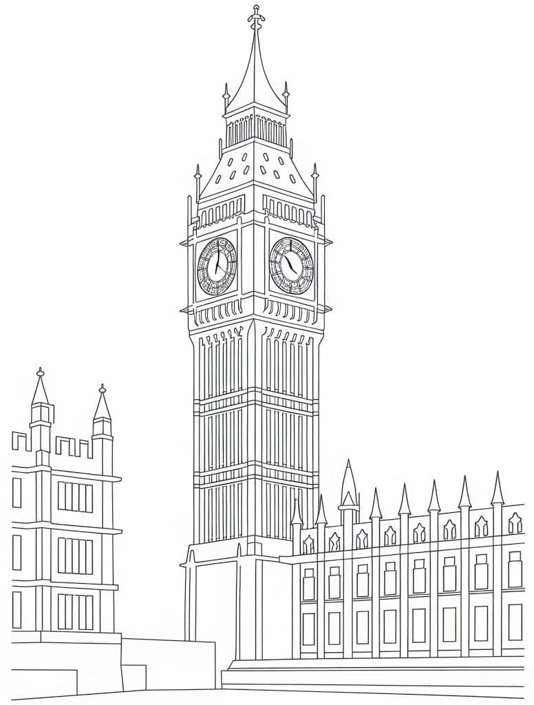 Zeichnen druckbar Turm