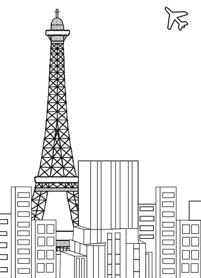 Zeichnen Eiffelturm Paris