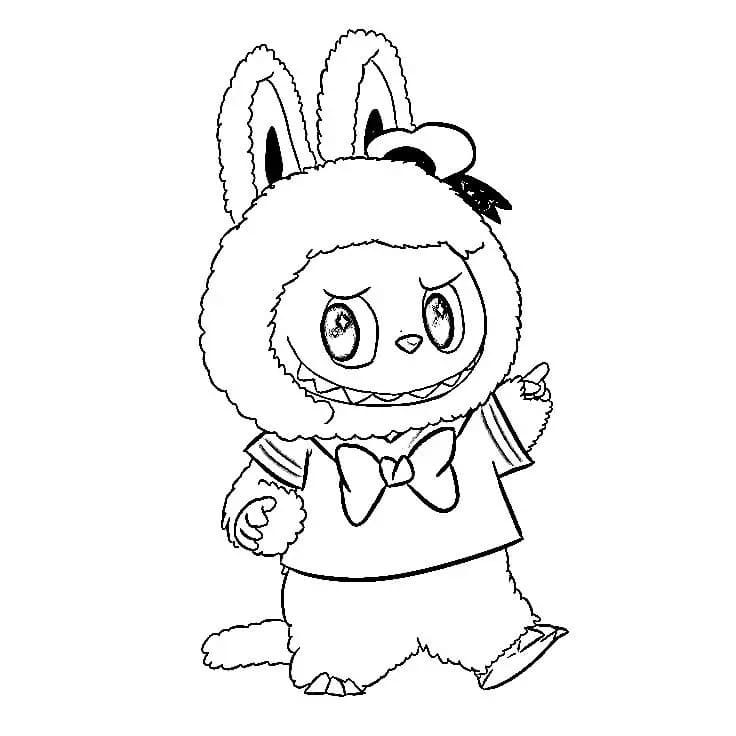 Zeichnen Labubu druckbare einfach