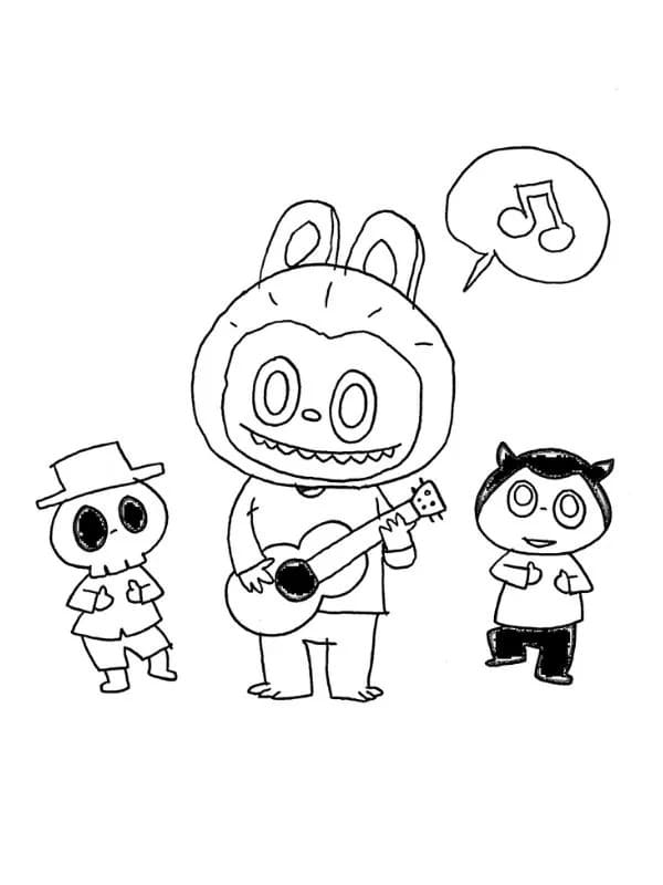 Zeichnen Labubu kostenlos einfach