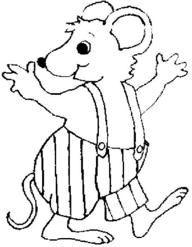 Zeichnen Maus schlicht bei Kindern