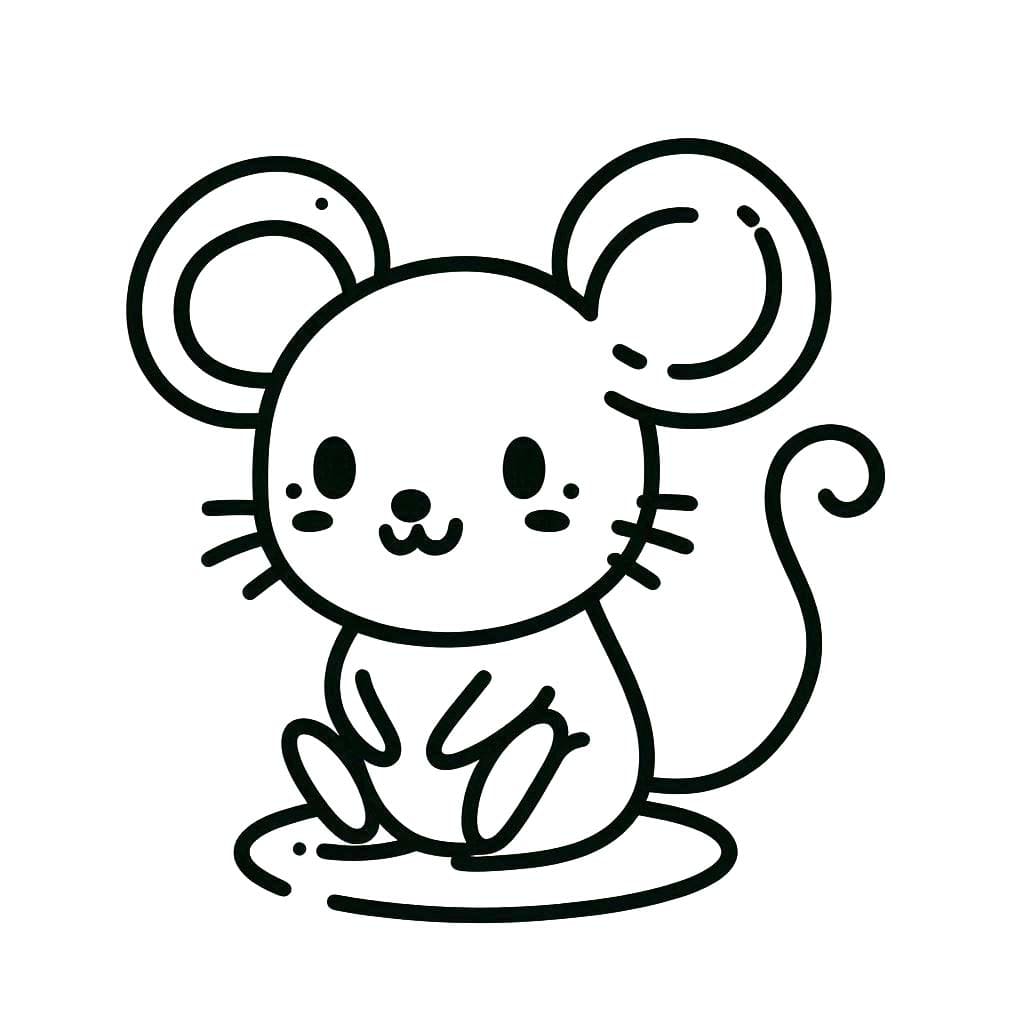 Zeichnen Maus sehr basisch