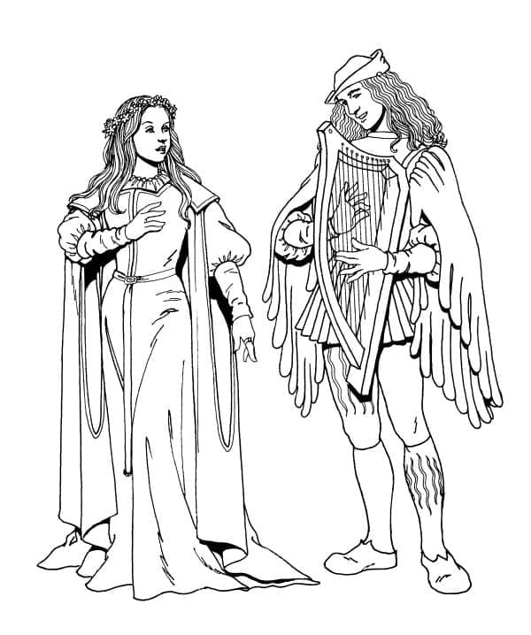 Zeichnen Mittelalter druckbare basisch